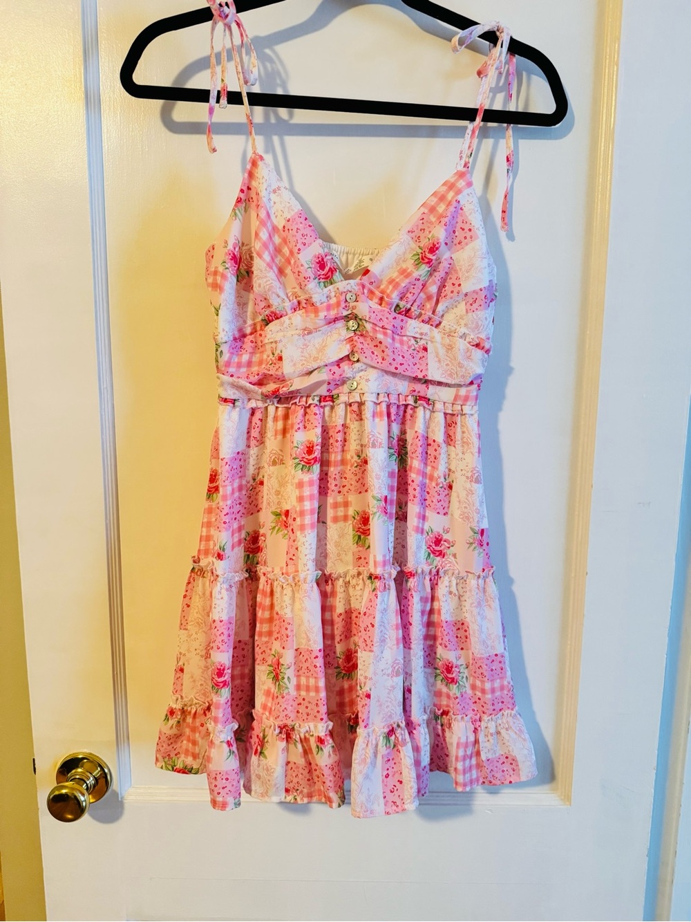 Altar’d State pink patchwork dress